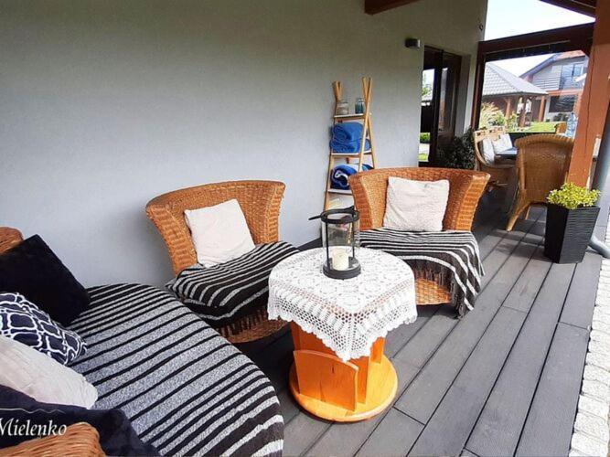 Holiday Home With A Terrace, Sauna, Jacuzzi Mielenko Bagian luar foto